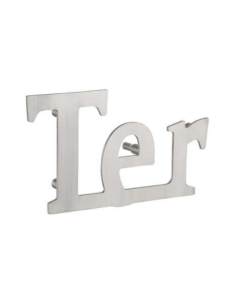 THIRARD - Lettre Ter à visser  inox  H.80mm