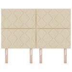 Tête de Lit LED vidaXL Design Blocks Diamant Crème 160 cm Tissu