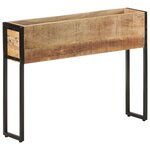 vidaXL Jardinière 90x20x68 cm Bois de manguier brut