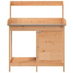 vidaXL Table de rempotage avec armoire marron bois massif de sapin