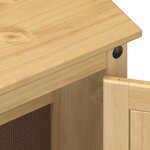 vidaXL Armoire lavabo de salle de bain Corona bois de pin massif