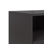 vidaXL Meuble TV noir 100 5x39x60 5 cm acier