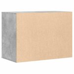 vidaXL Commode d'angle gris béton 80x41x58 cm bois d'ingénierie