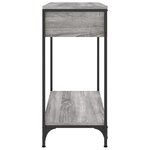 vidaXL Table console sonoma gris 75x34 5x75 cm bois d'ingénierie
