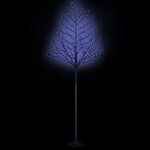 vidaXL Sapin de Noël 600 LED bleues Cerisier en fleurs 300 cm