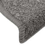 vidaXL Tapis de marches d'escalier 15 Pièces Gris foncé 65x24x4cm