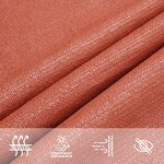 vidaXL Voile d'ombrage 160 g/m² Terre cuite 2x2 5 m PEHD