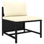 Salon de jardin meuble d'extérieur ensemble de mobilier 6 pièces avec coussins résine tressée noir 02_0016916