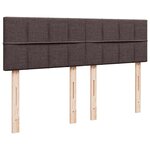 vidaXL Sommier à lattes de lit avec matelas Marron foncé 160x200 cm