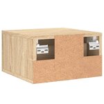 vidaXL Table de chevet murale chêne sonoma 35x35x20 cm
