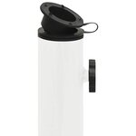vidaXL Socle de parasol Blanc 44x44x31 cm Fonte