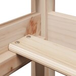 vidaXL Lit de jour avec toit 90x200 cm bois de pin massif