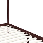 vidaXL Cadre de lit à baldaquin sans matelas bois massif 90x200 cm