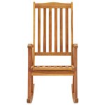 vidaXL Chaise à bascule bois d'acacia massif
