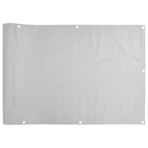 vidaXL Écran d'intimité de balcon gris 500x75 cm PVC