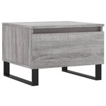 vidaXL Tables basses 2 Pièces sonoma gris 50x46x35 cm bois d'ingénierie