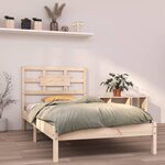 vidaXL Cadre de lit sans matelas 90x190 cm bois massif
