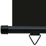 vidaXL Auvent latéral de balcon 125x250 cm noir