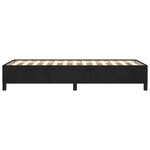 vidaXL Cadre de lit sans matelas noir 90x200 cm velours