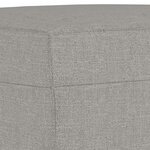 vidaXL Repose-pied Gris clair 60x50x41 cm Tissu