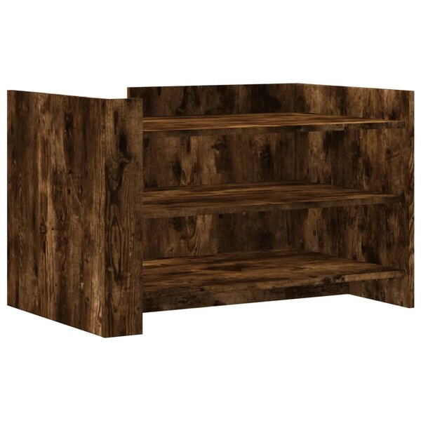 vidaXL Table basse chêne fumé 80x50x50 cm bois d'ingénierie