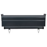 vidaXL Auvent latéral de balcon 65x250 cm Gris