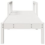 vidaXL Chaise longue blanc 199 5x62x55 cm bois massif de pin