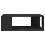 vidaXL Table basse noir 89 5x48x30 cm bois d'ingénierie