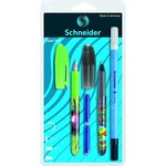 Set d'écriture avec 1 stylo à plume + 1 roller + 1 effaceur - motif aléatoire schneider