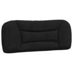 vidaXL Cadre de lit sans matelas noir 100x200 cm tissu