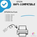 Pack compatible avec EPSON 673 ECOTANK  6 bouteilles d'encre