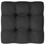 Salon de jardin meuble d'extérieur ensemble de mobilier 9 pièces avec coussins noir bois de pin massif 02_0018062