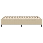Lit box spring vidaXL Vert clair Gris 120x200 cm Tissu en velours côtelé