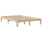 vidaXL Cadre de lit avec tête de lit 160x200 cm bois de pin massif