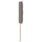 vidaXL Tête de lit Design Linéaire Taupe 80 cm Tissu