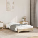 vidaXL Cadre de lit sans matelas chêne sonoma 100x200 cm