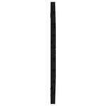 vidaXL Tête de lit murale Noir 96x3x63 cm Bois massif de pin