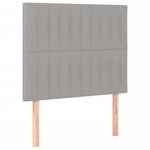 vidaXL Cadre de lit avec tête de lit Gris clair 120x200 cm Tissu