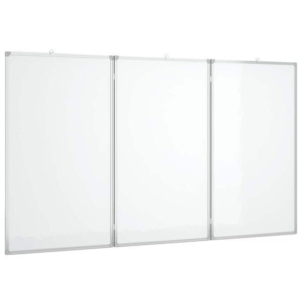 vidaXL Tableau blanc magnétique pliable 150x80x1 7 cm aluminium