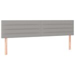 vidaXL Cadre de lit avec tête de lit gris clair 120x190 cm tissu