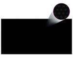 vidaXL Couverture de piscine Noir 600 x 300 cm PE