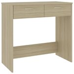 vidaXL Bureau Chêne Sonoma 80x40x75 cm Aggloméré