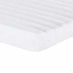 vidaXL Matelas en mousse blanc 90x190 cm 7 zones dureté 20 ILD