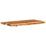 vidaXL Dessus de meuble-lavabo de salle de bain Acacia 100x52x3 8 cm