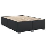 vidaXL Sommier à lattes de lit avec matelas Noir 160x200 cm