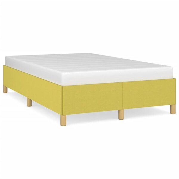 vidaXL Cadre de lit sans matelas vert 120x200 cm tissu