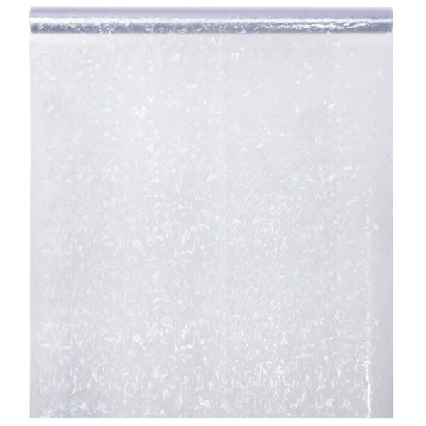 vidaXL Film pour fenêtre dépoli motif arc-en-ciel 3D 45x2000 cm PVC