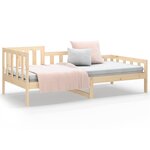 vidaXL Lit de jour sans matelas 90x200 cm bois de pin massif