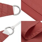 vidaXL Voile de parasol tissu oxford rectangulaire 2x4 5 m terre cuite