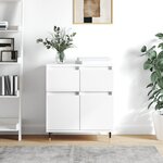 vidaXL Buffet Blanc 60x35x70 cm Bois d'ingénierie